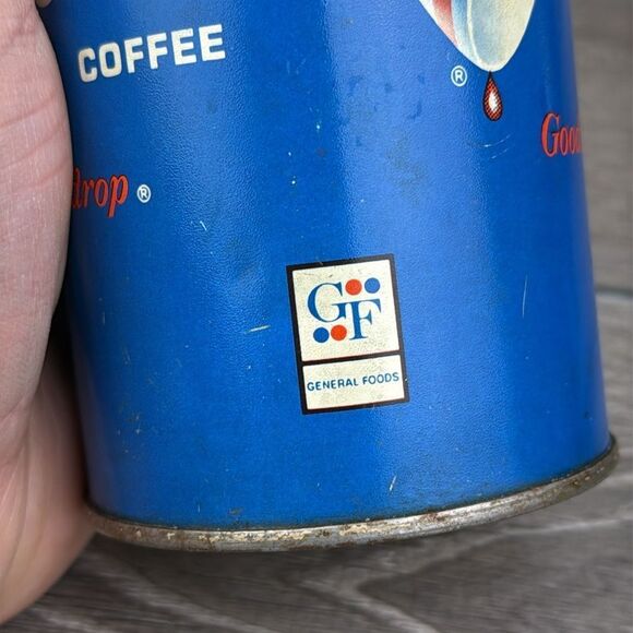 Vintage Maxwell House Coffee Thermos Blue w/ Lid & Cup Made in USA - Picture 8 of 11